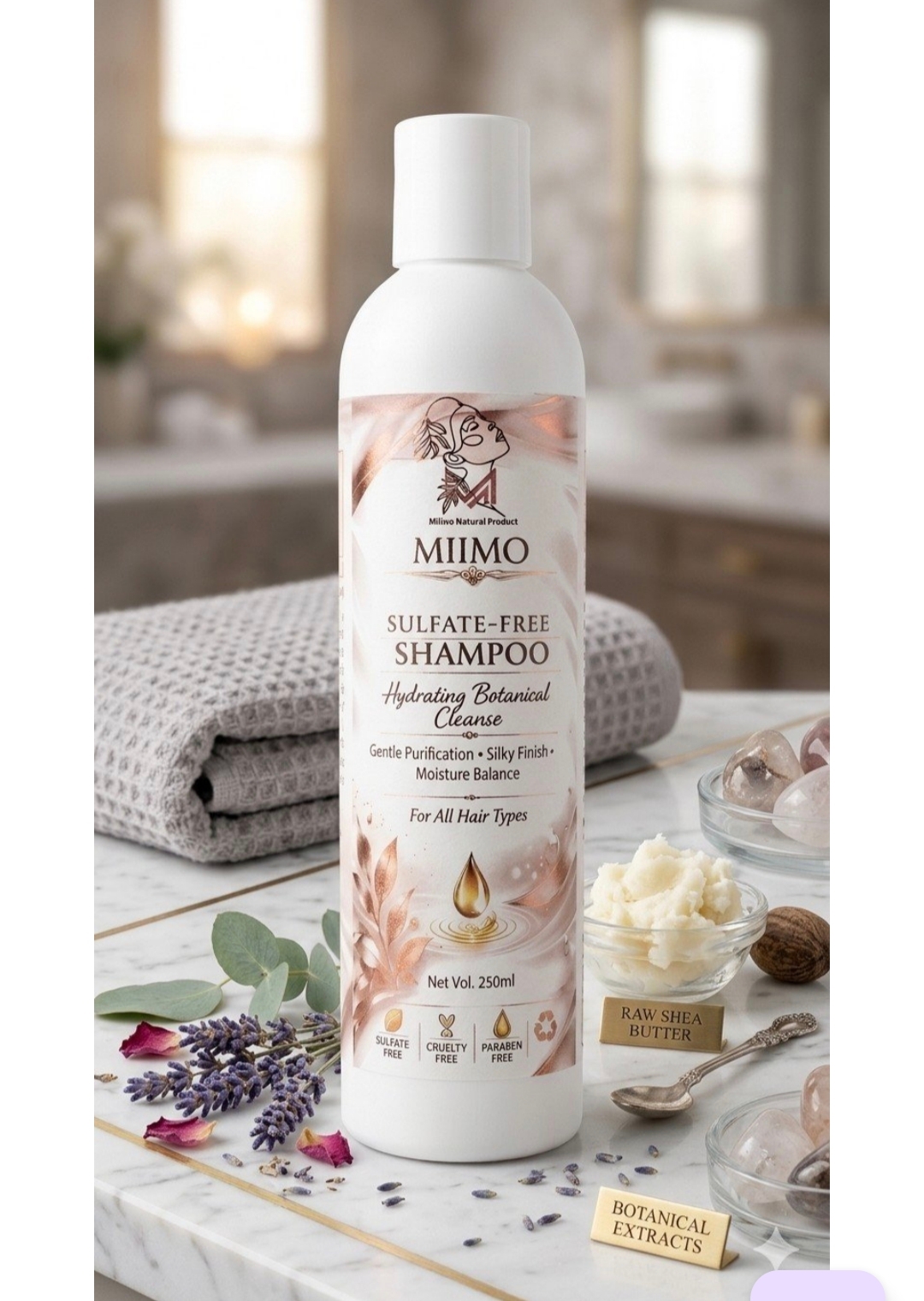 Sulfate free natural shampoo cleanser Kenya