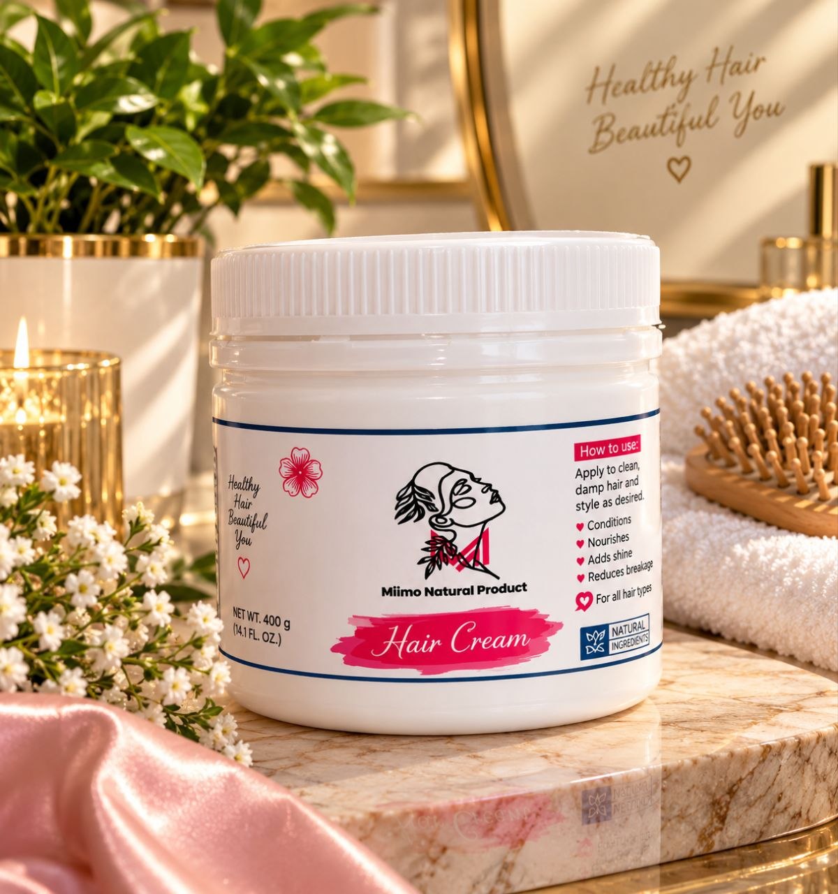 High porosity 4A /4B Hair cream